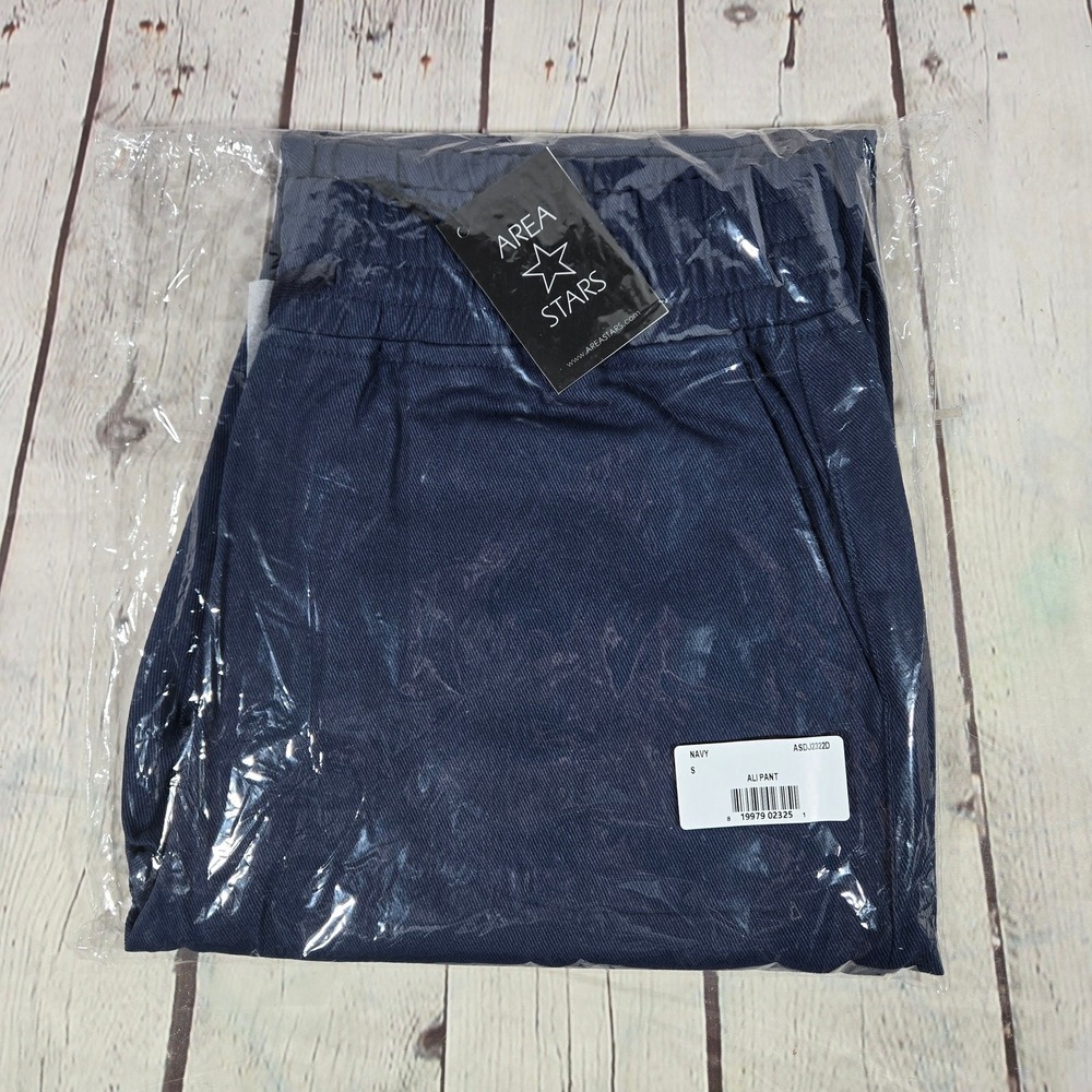 AREA STARS Navy‎ Blue Cotton Drawstring Waist Casual Pants Womens Size S - Picture 10 of 10